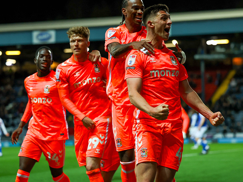 Coventry seal Premier League return after draw at Blackburn