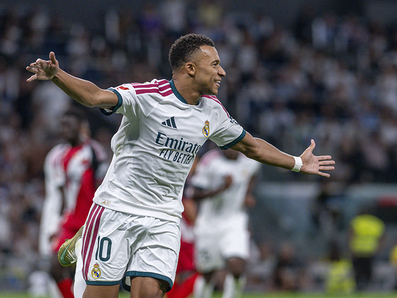 Real Madrid thrash Rayo Vallecano to go level with Barcelona