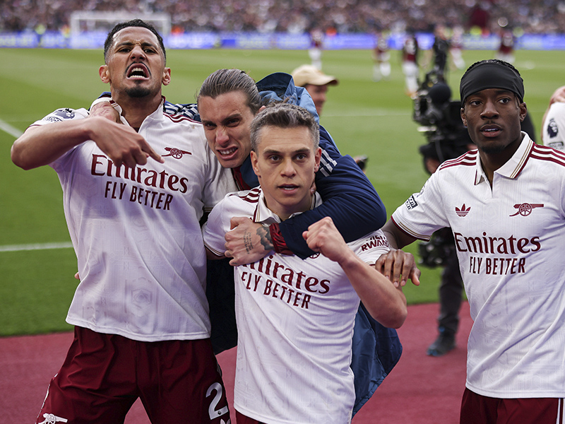 Leandro Trossard gives Arsenal victory over West Ham