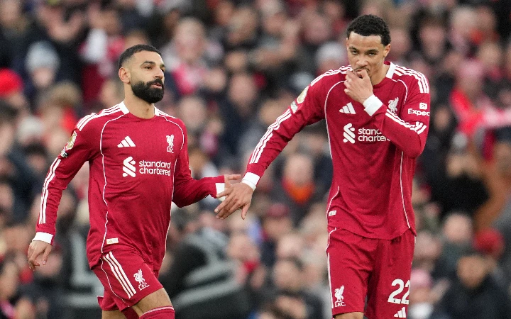 Salah assists at Anfield as Ekitike double lifts Liverpool past Brighton
