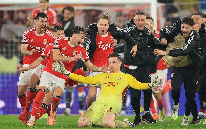 Keeper Trubin’s last gasp header shocks Madrid as Benfica survive