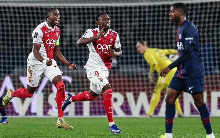 Monaco Shock PSG in Paris to Tighten Title Race