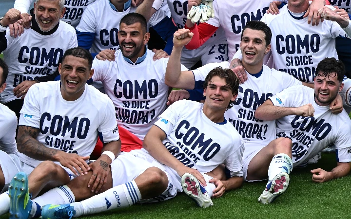 Como secure European football with hard-fought win over Verona